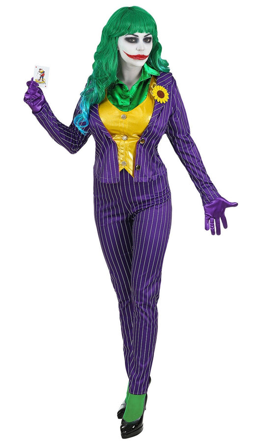 Disfraz XL de Joker chiflado para mujer