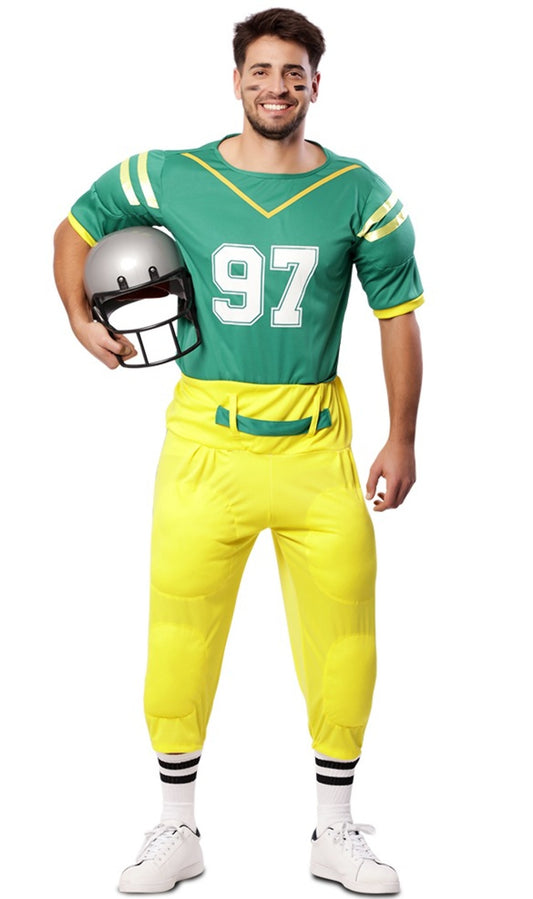 Disfraz de Jugador Rugby Verde para hombre I Don Disfraz