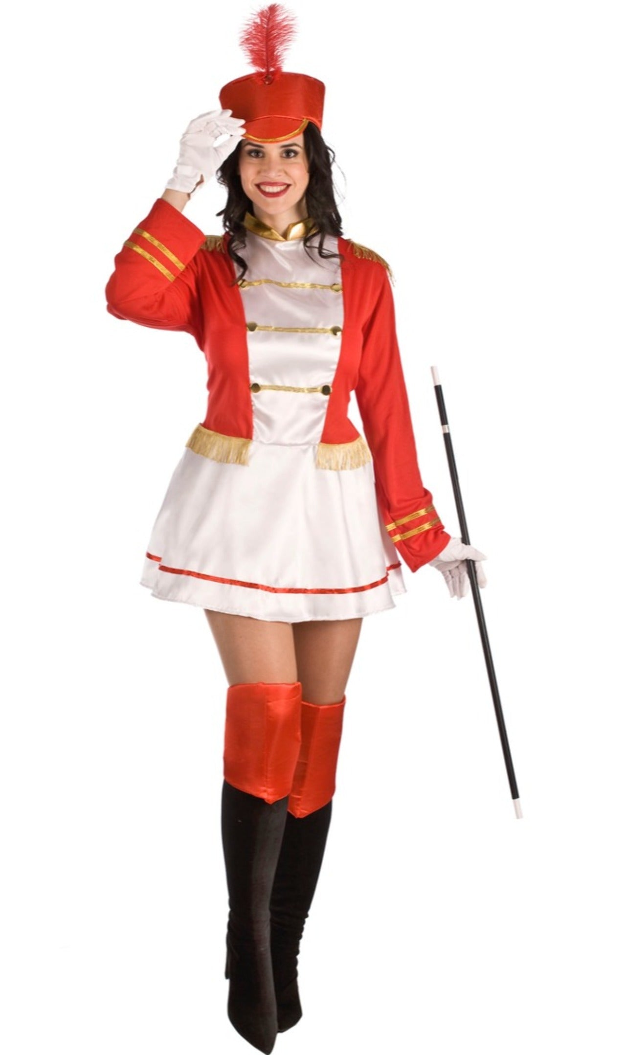 Déguisement majorette classique tricolore femme Déguisement majorette classique tricolore femme