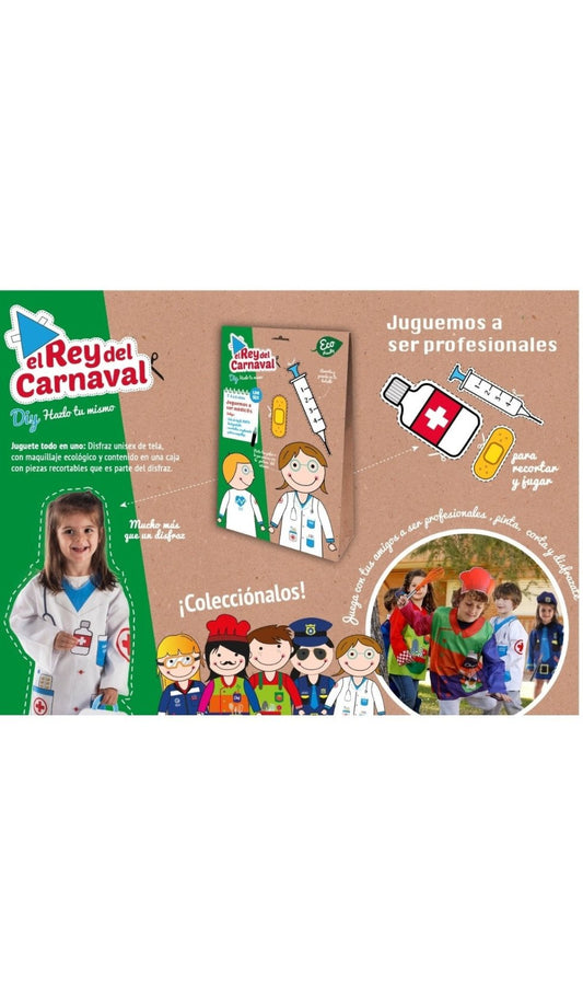 Disfraz de Medico Recortables infantil I Don Disfraz