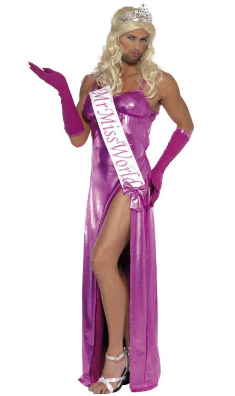 Disfraz de Miss Mundo para hombre I Don Disfraz