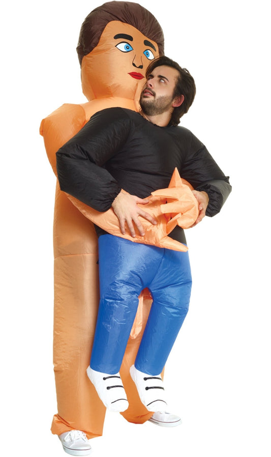 Disfraz de Nudista Hinchable cargándome adulto I Don Disfraz