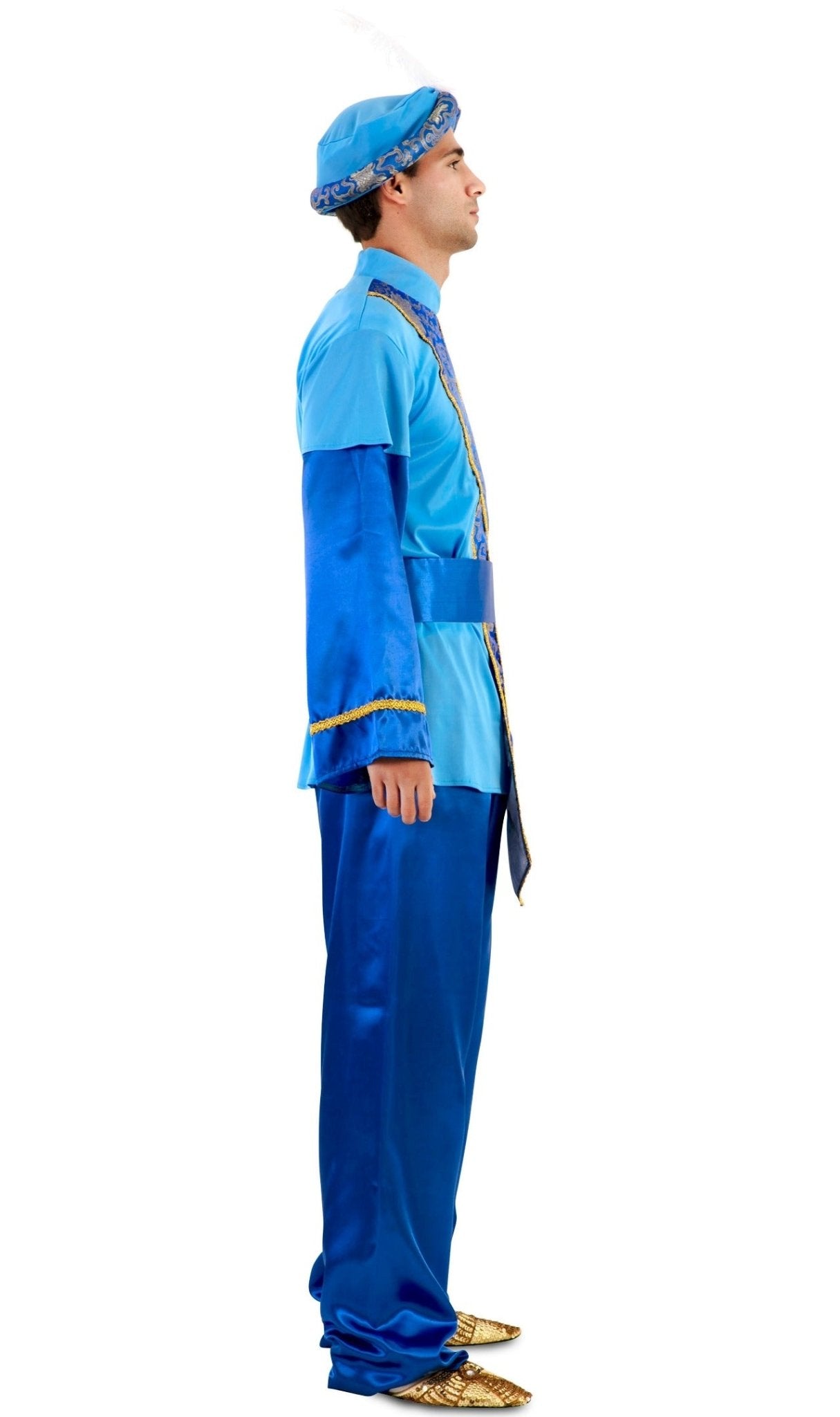 Disfraz de Paje Real Azul Lux para adulto I Don Disfraz