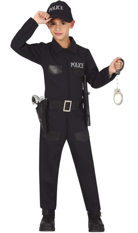Oficial de policía con accesorios, disfraces de juegos de