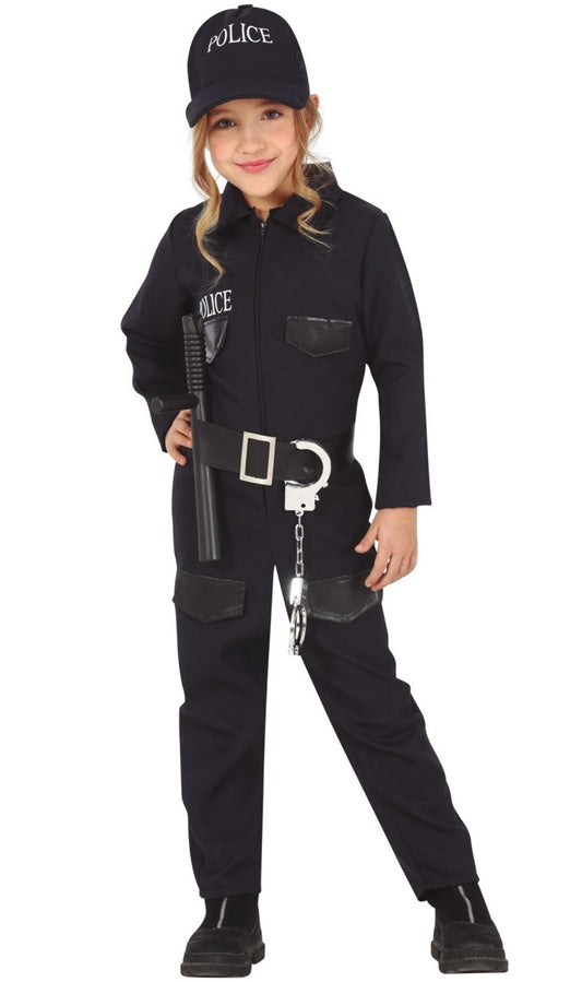 Gorra policía negra: Accesorios,y disfraces originales baratos - Vegaoo