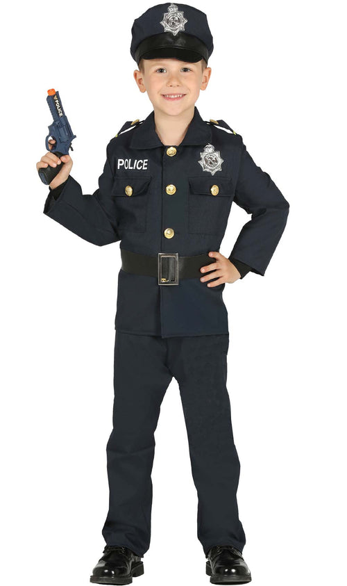 Uniforme de la policía de Nueva York Trajes infantiles Disfraz de