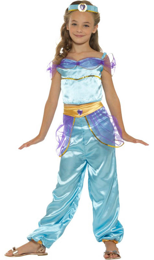 Disfraz de Princesa Árabe Azul para niña I Don Disfraz