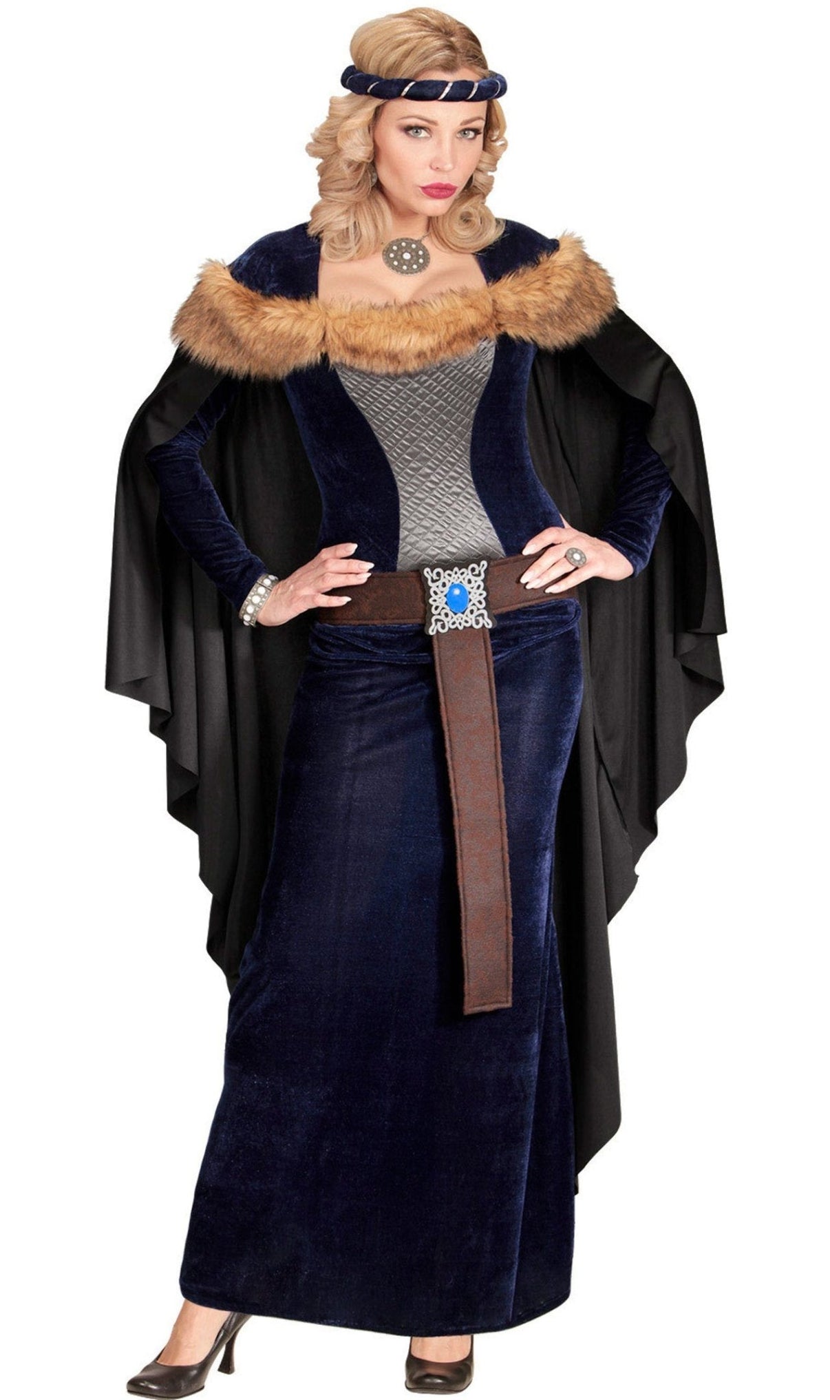 Disfraz de Princesa Medieval Capa para adulta Don Disfraz