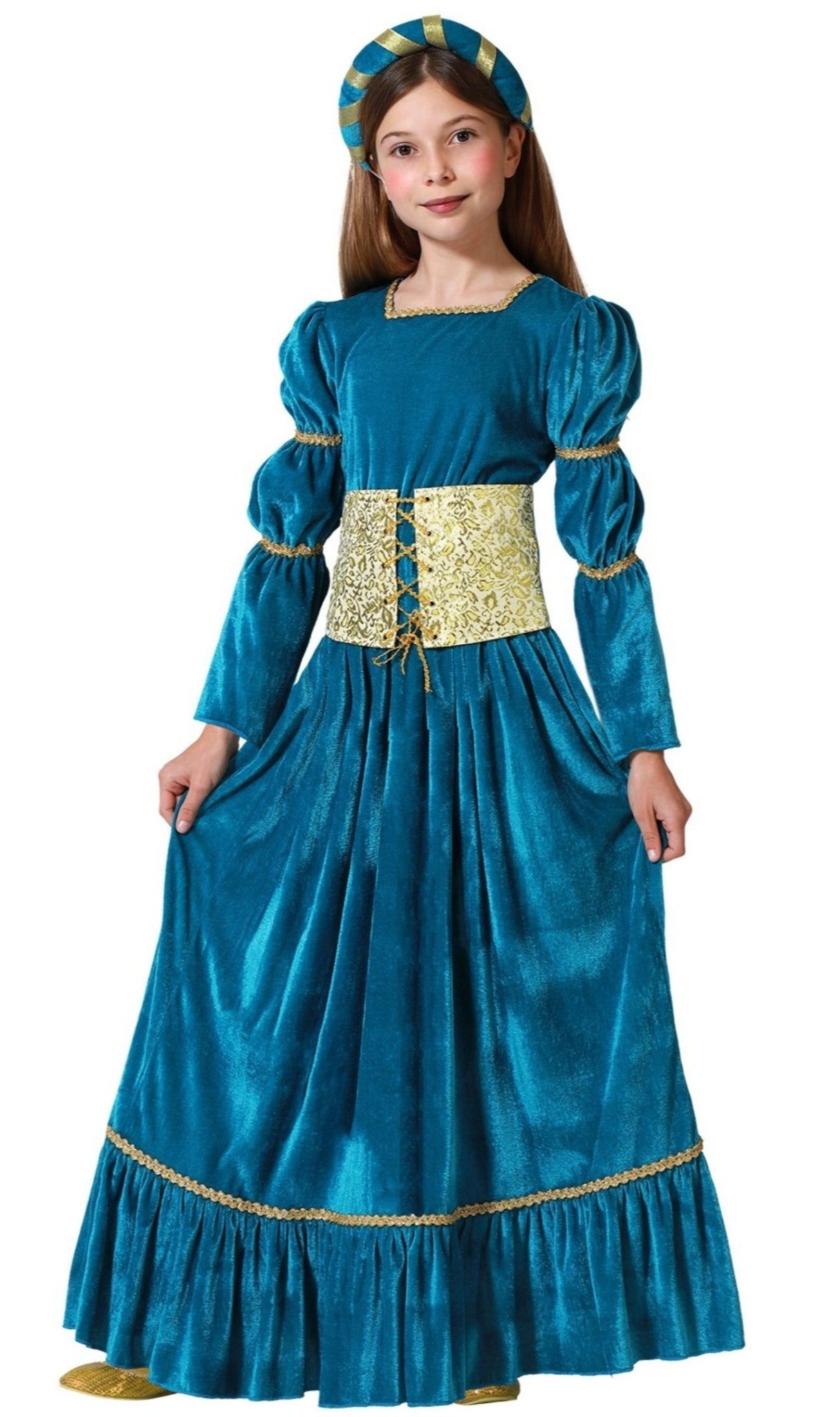 Disfraz de Princesa Medieval Mérida para niña I Don Disfraz