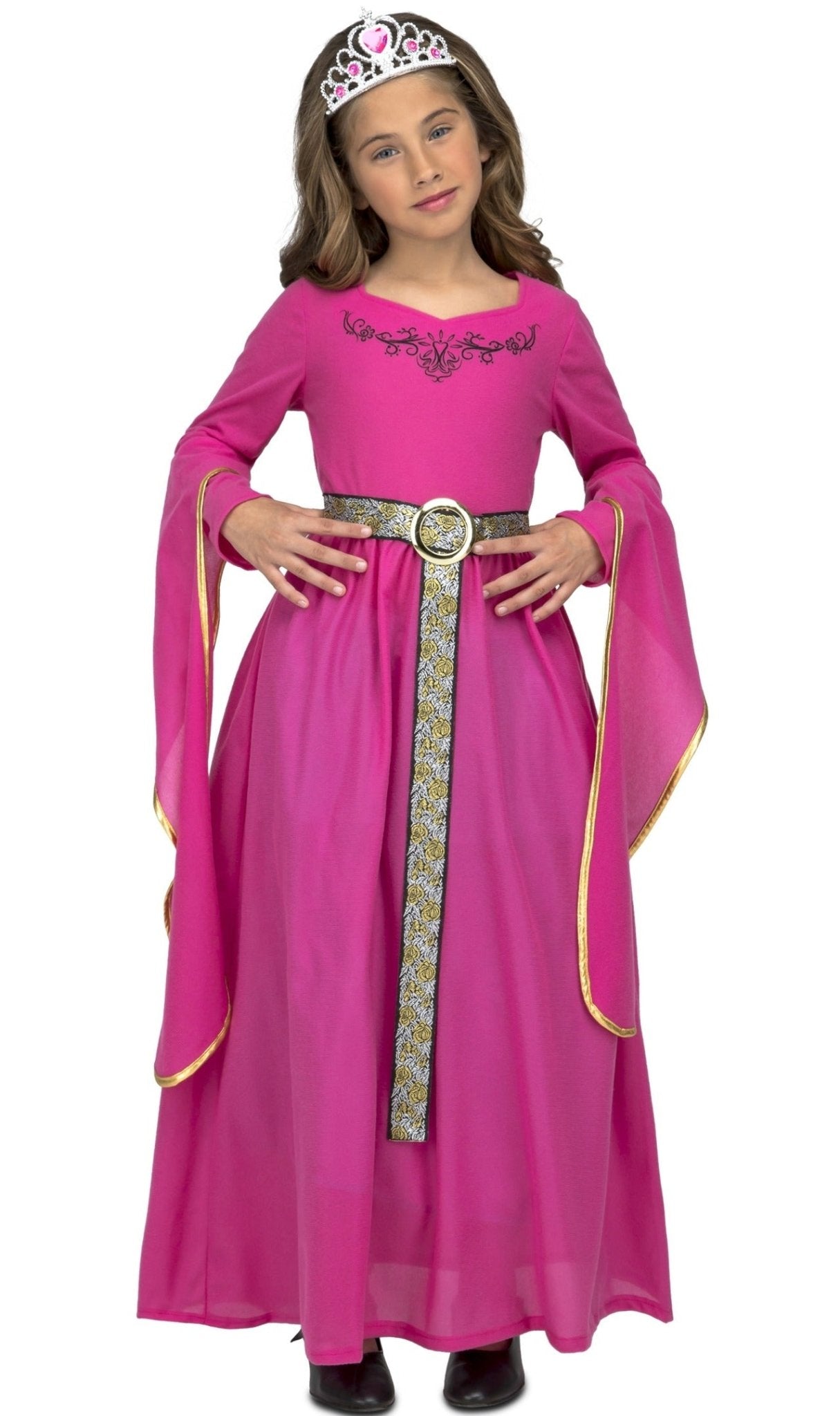 Disfraz de Princesa Medieval Rosa para niña I Don Disfraz