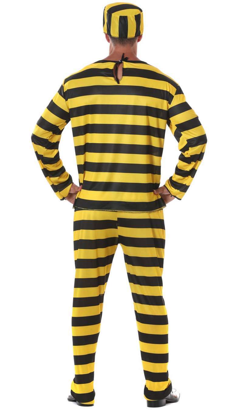 Disfraz de preso amarillo para adulto talla grande: Disfraces adultos,y  disfraces originales baratos - Vegaoo