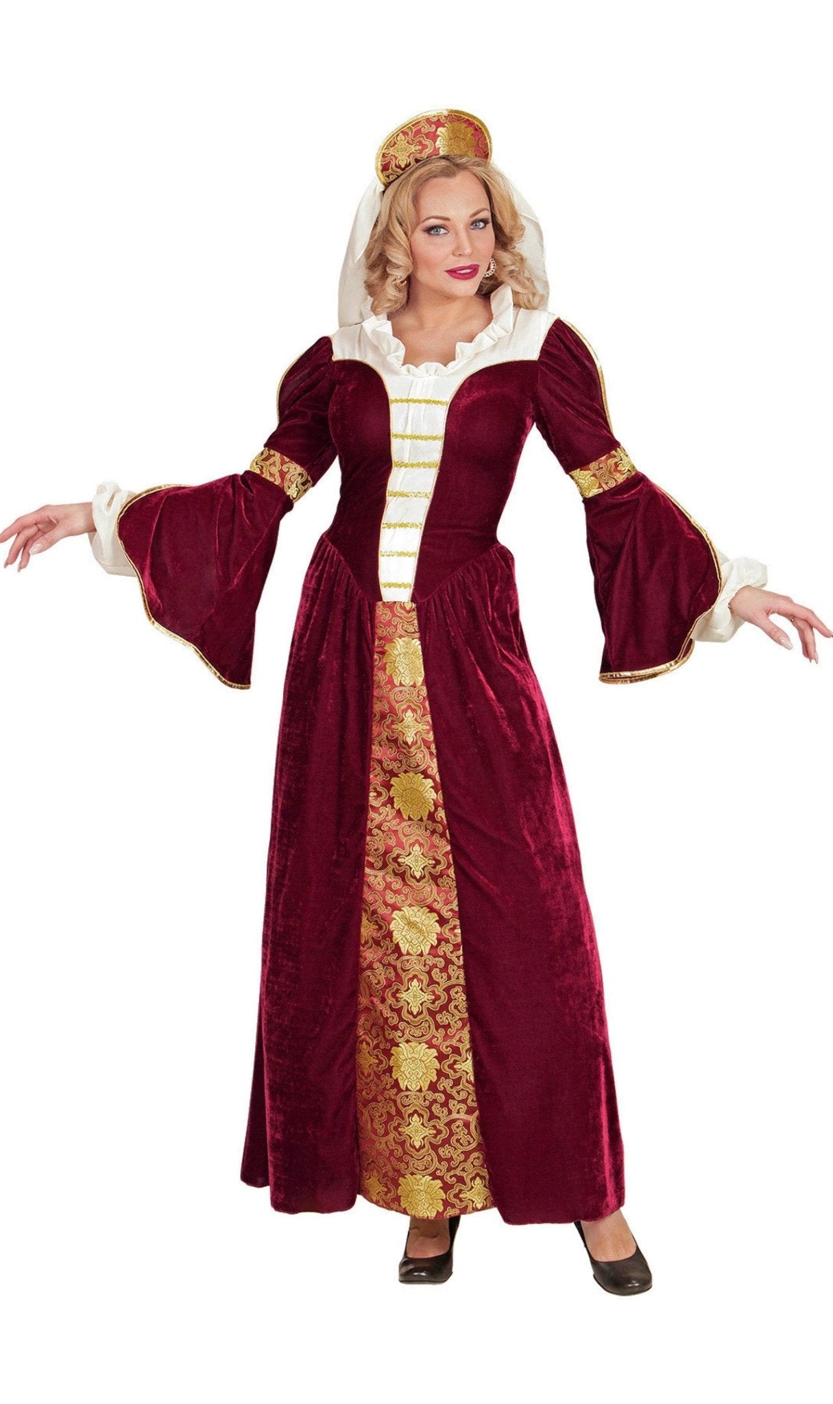 Disfraz de Reina Medieval Amelia para adulta