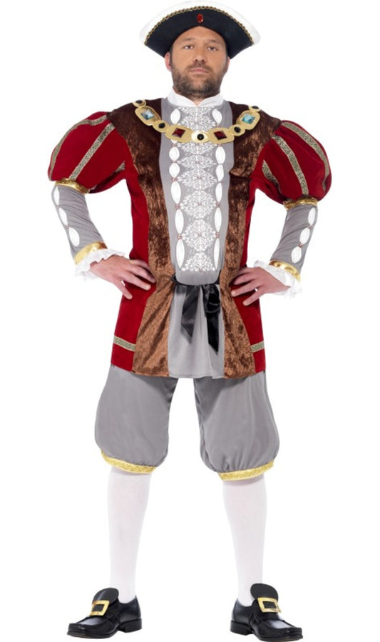Disfraz de Rey Enrique VIII para hombre I Don Disfraz
