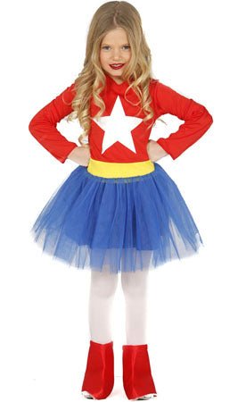 Disfraz de Superheroína Estrella para niña I Don Disfraz