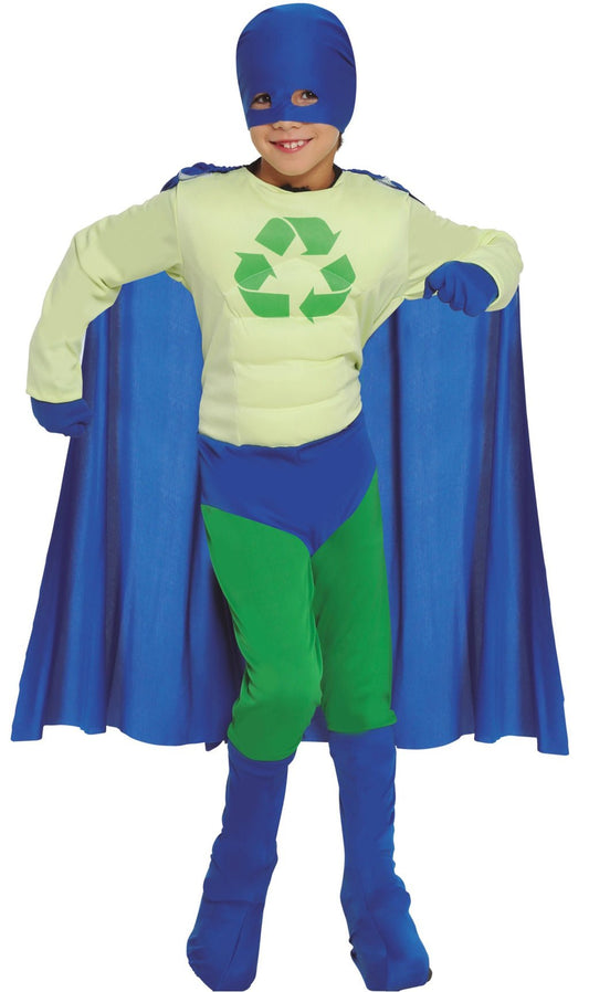 Disfraz de Superhéroe del Reciclaje infantil I Don Disfraz