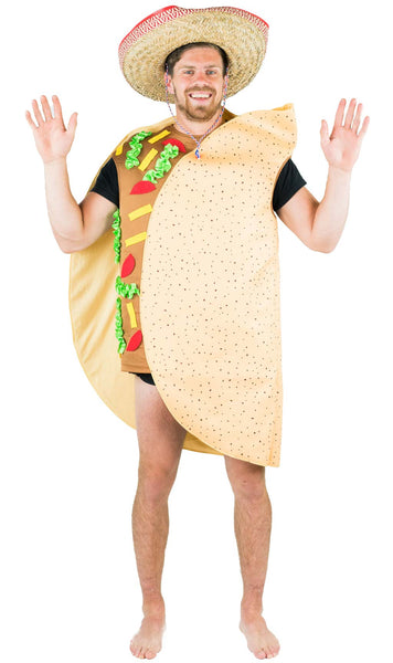 Disfraz de Taco Mexicano para hombre y mujer Don Disfraz