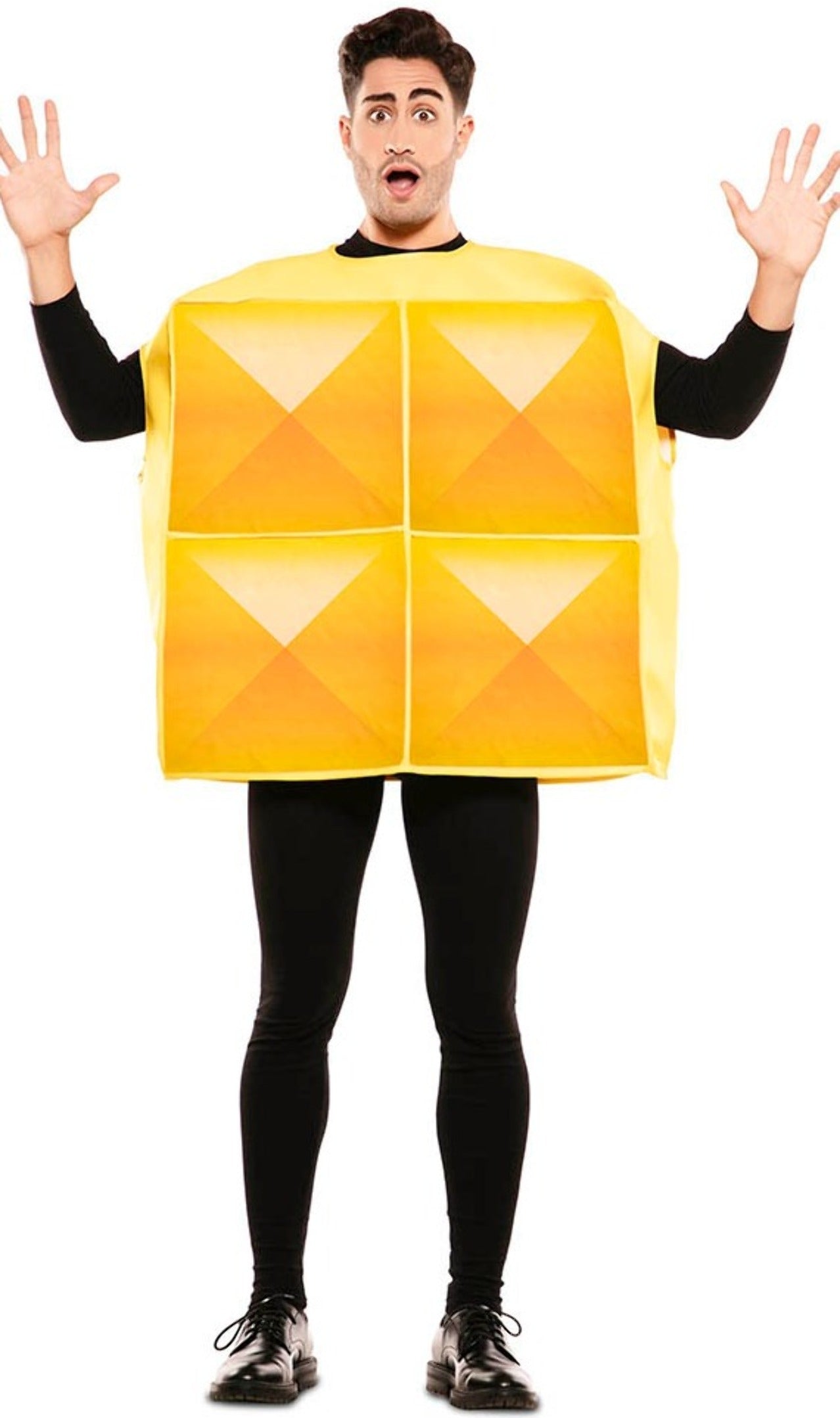 Disfraz de Tetris Amarillo para adulto I Don Disfraz