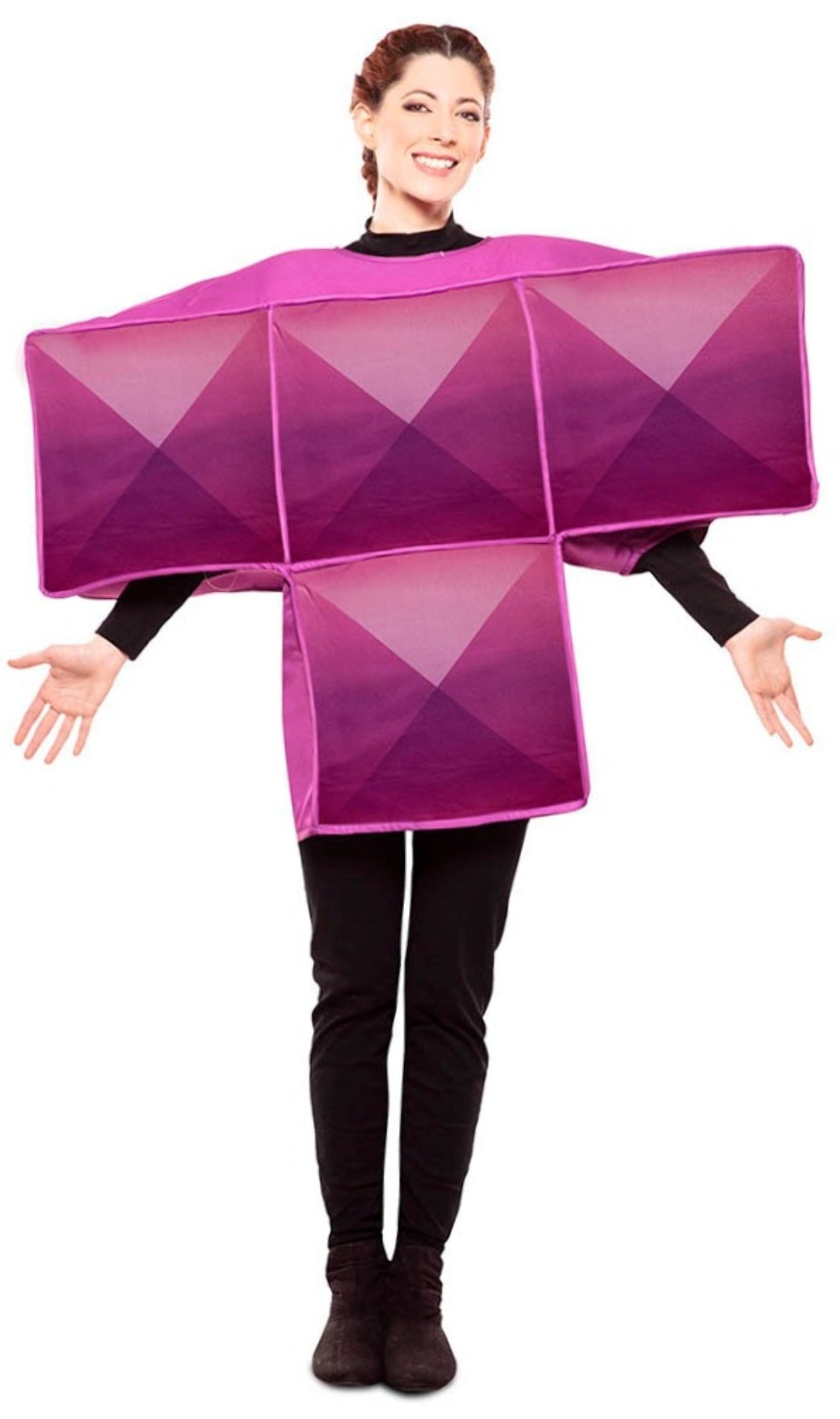 Disfraz de Tetris Morado para adulto I Don Disfraz