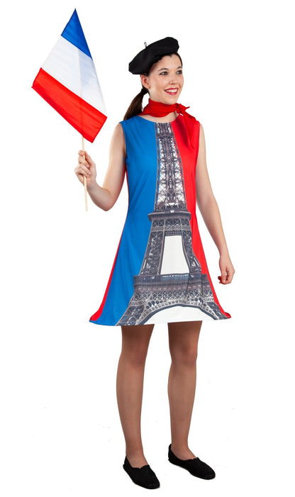 Disfraz de Torre Eiffel Vestido para mujer I Don Disfraz