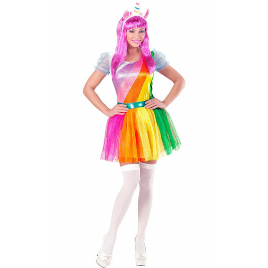 Disfraz de Unicornio Arcoíris para mujer | Don Disfraz
