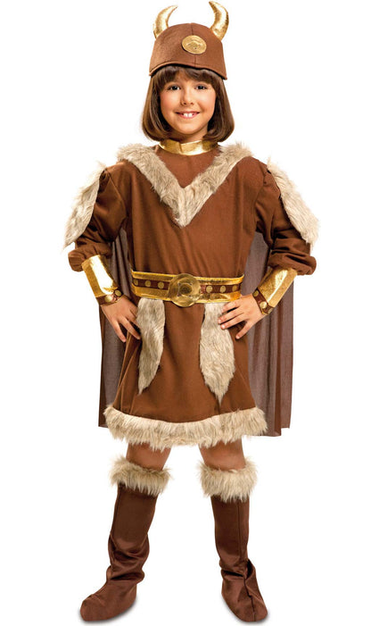 Disfraz de Vikinga Halldora para niña I Don Disfraz