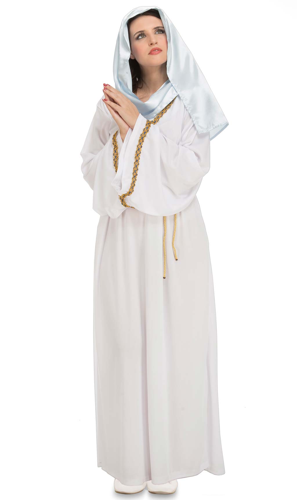 Disfraz de Virgen María Blanca para mujer I Don Disfraz