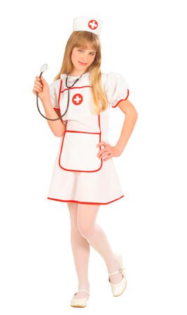 Disfraz de Enfermera Cruz Roja para niña I Don Disfraz