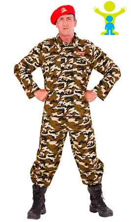 Disfraz de Militar Boina para adulto I Don Disfraz