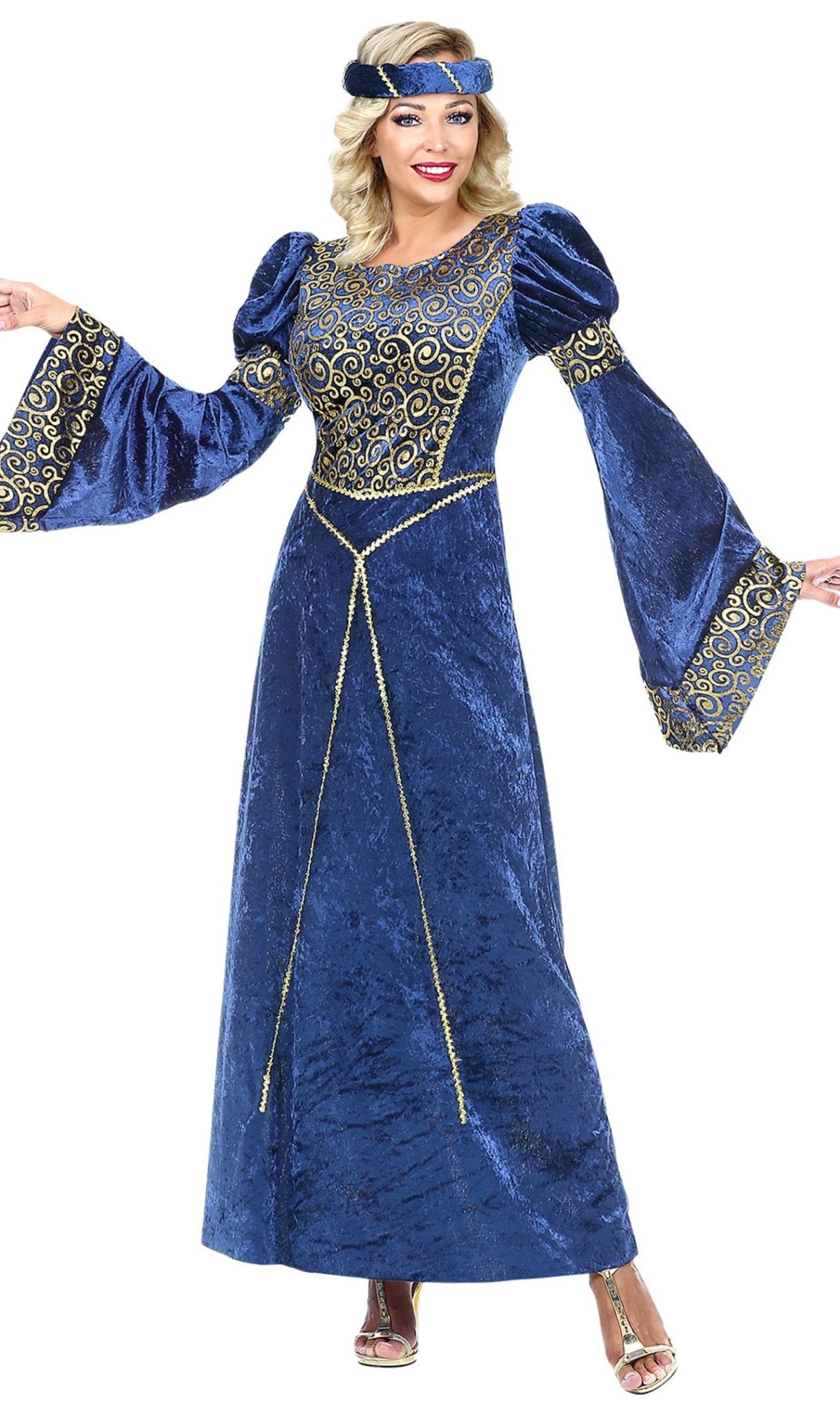 Disfraz Dama Medieval Castellana mujer, Talla: XL