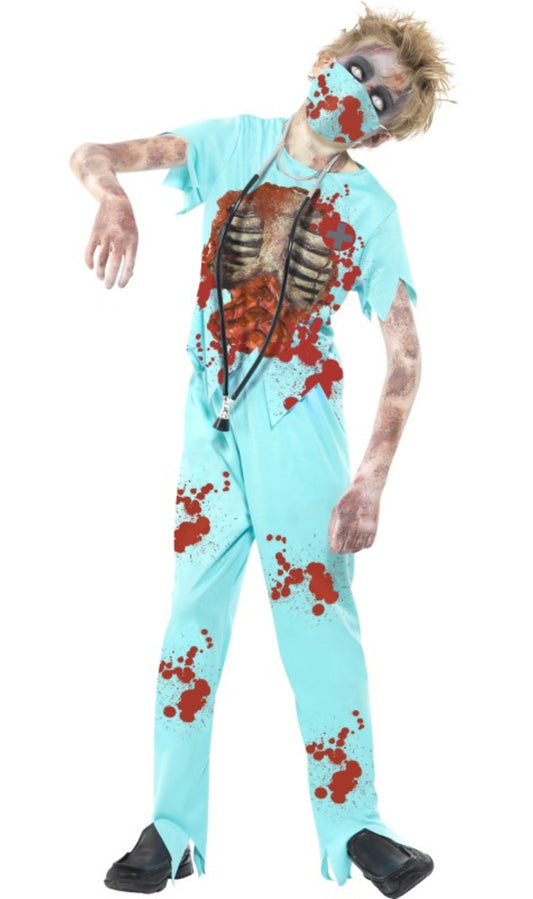 Disfraz Zombie de Cirujano Vísceras infantil I Don Disfraz