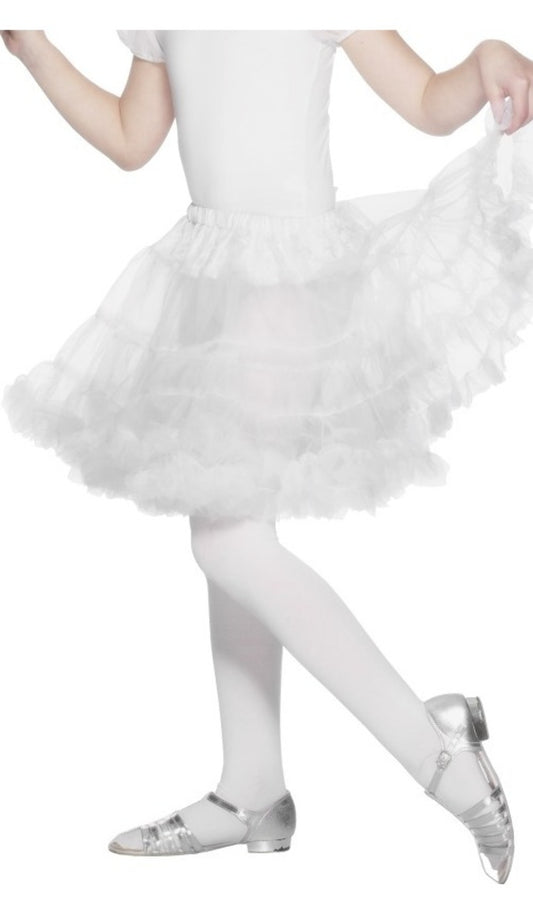 Enagua de Tul Blanca infantil