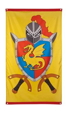 Estandarte Medieval Dragón Maxi