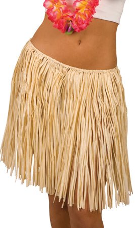 Falda Hawaiana Corta Rafia