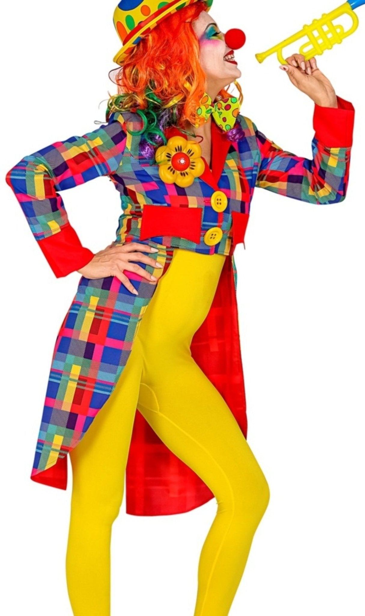 Disfraz de payaso pintor multicolor mujer: Disfraces adultos,y