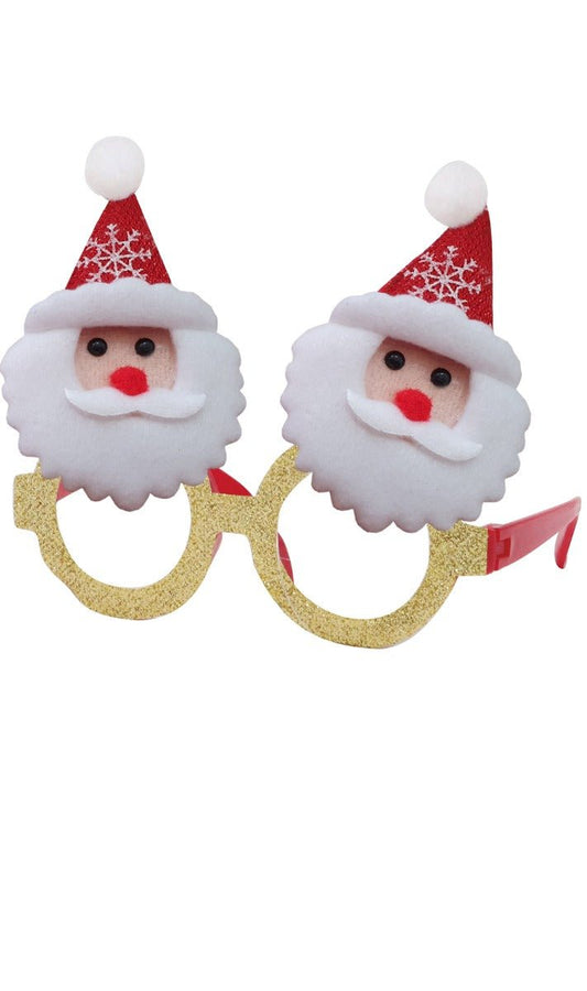 Gafas de Papá Noel Doradas