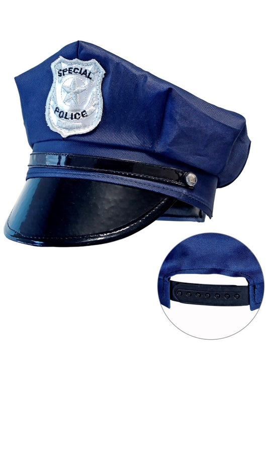 Gorra de Policía Azul infantil