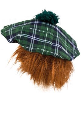 Gorra Escocés Verde con Pelo