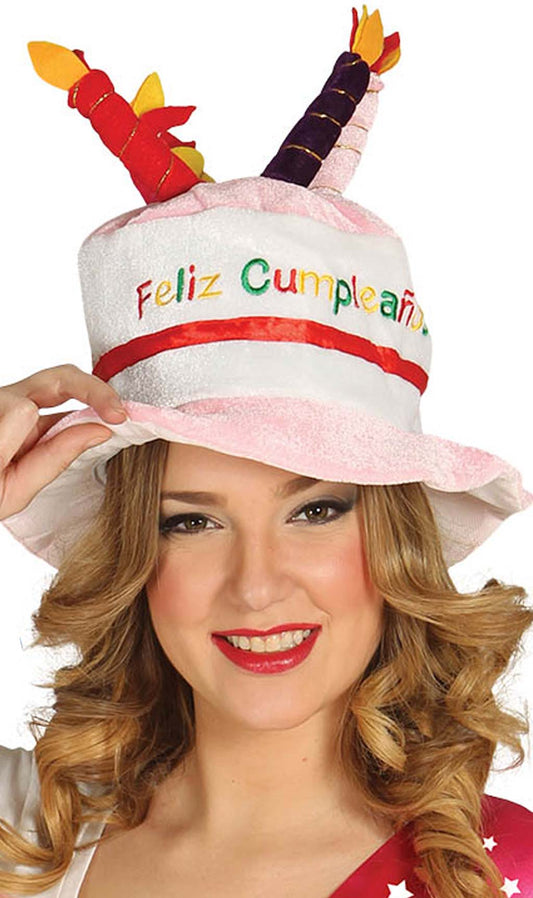 Gorro de "Feliz Cumpleaños" Rosa