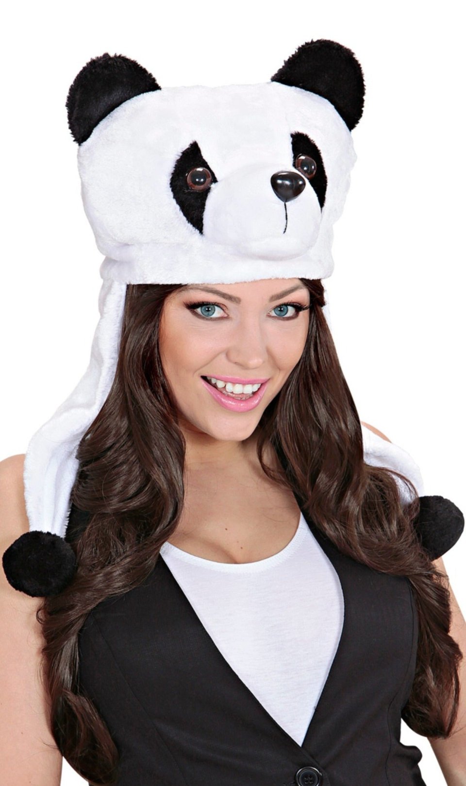 Gorro de Oso Panda Bicolor