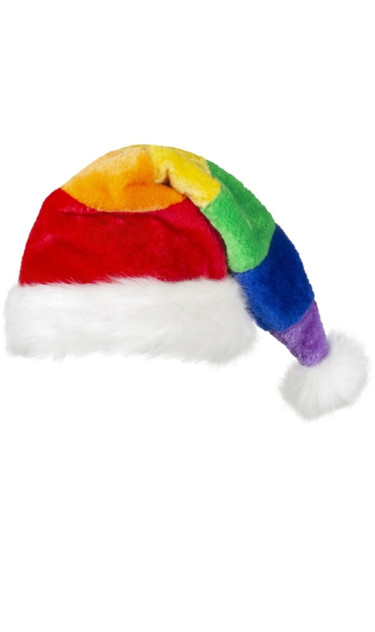 Gorro de Papá Noel Arcoíris