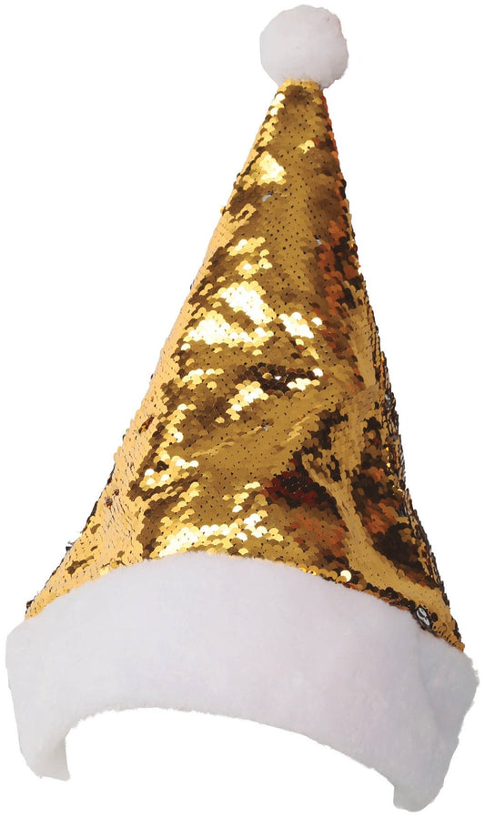 Gorro de Papá Noel Oro y Plata