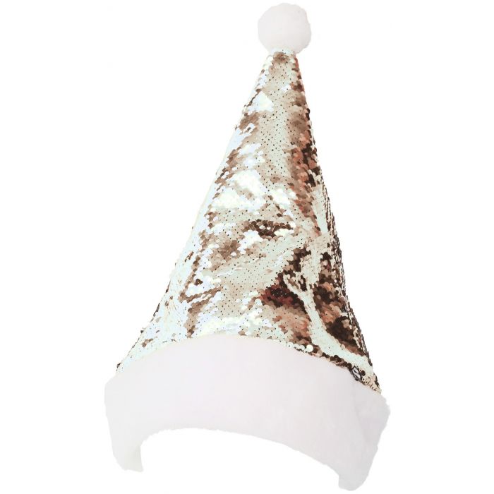 Gorro de Papá Noel Oro y Plata