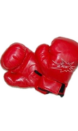 Disfraz boxeadora con guantes negro mujer