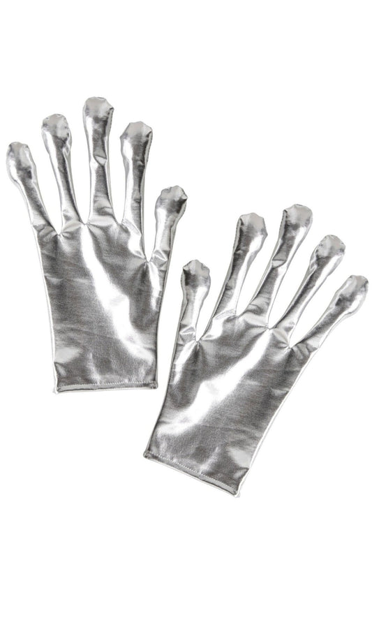 Guantes de Alien Plateados