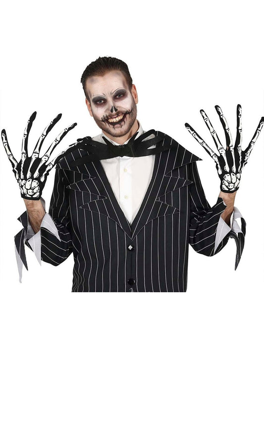 Guantes de Esqueleto Dedos Largos