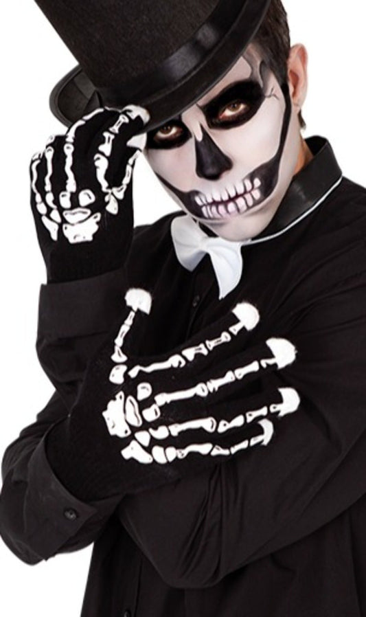 Guantes de Esqueleto con Luz