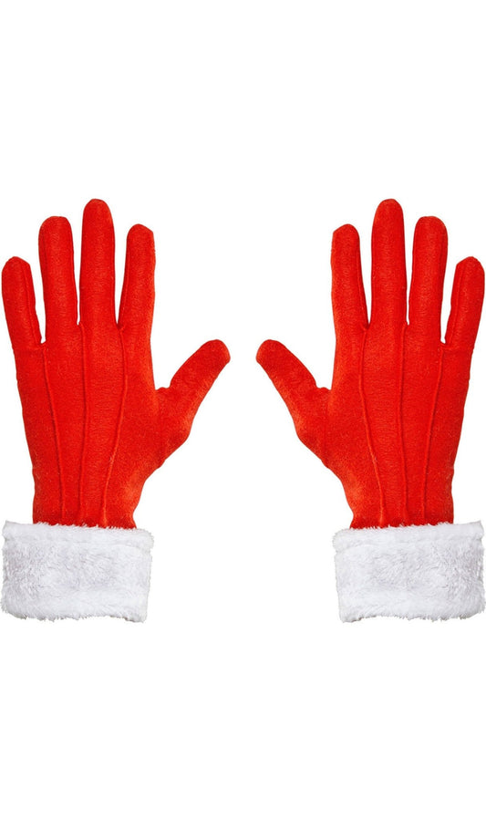 Guantes Papá Noel Peluche