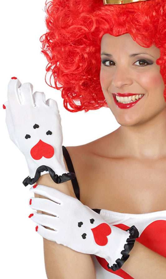 Guantes Reina Corazones
