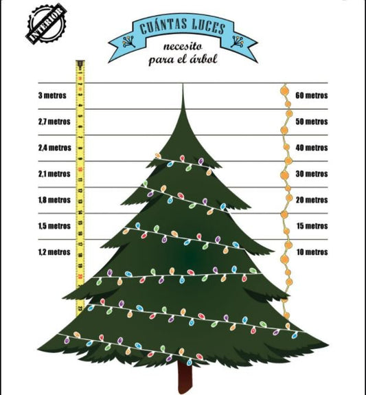 Luces de Navidad 10,5m Multicolor 180 Led Int.