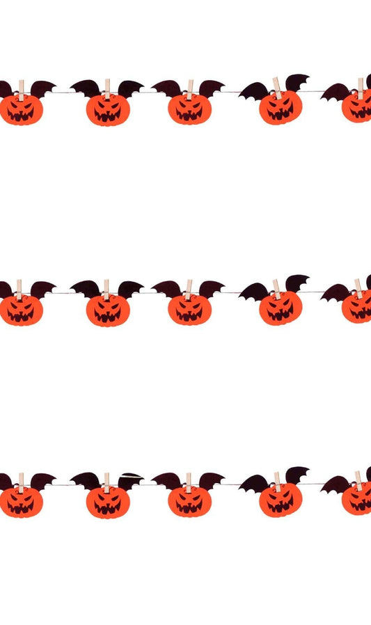 Guirnalda de Calabazas Murciélago